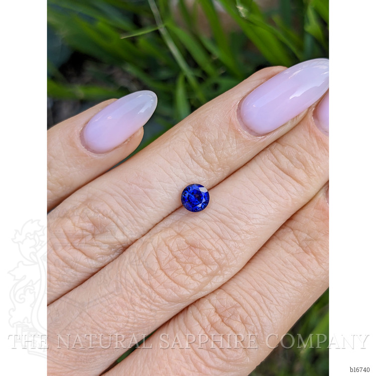 0.81 Ct. Blue Sapphire from Ceylon (Sri Lanka)