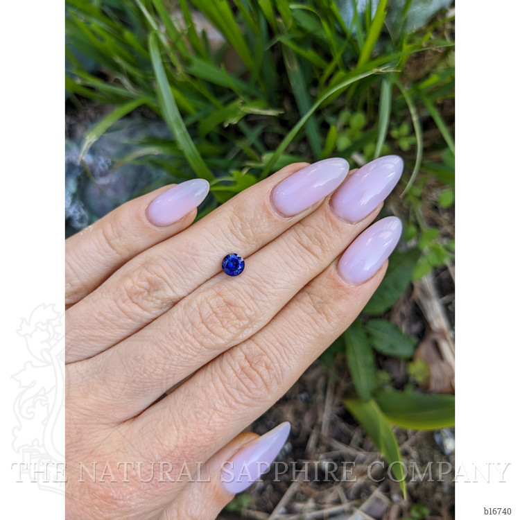 0.81 Ct. Blue Sapphire from Ceylon (Sri Lanka)