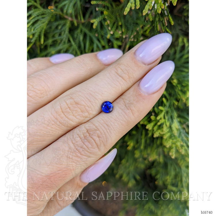 0.81 Ct. Blue Sapphire from Ceylon (Sri Lanka)