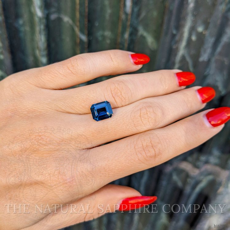 3.57 Ct. Greenish Blue Sapphire from Ceylon (Sri Lanka)
