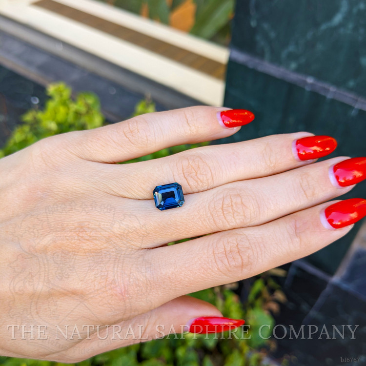 3.57 Ct. Greenish Blue Sapphire from Ceylon (Sri Lanka)