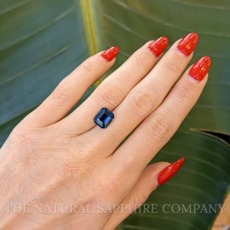 3.57 Ct. Greenish Blue Sapphire from Ceylon (Sri Lanka)