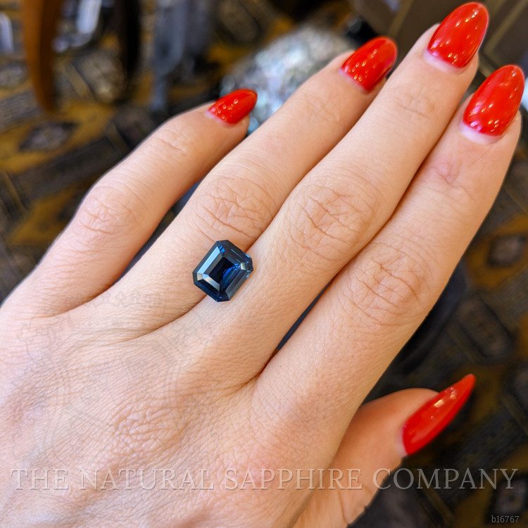 3.57 Ct. Greenish Blue Sapphire from Ceylon (Sri Lanka)