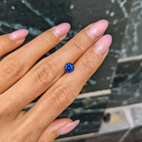 1.30 Ct. Blue Sapphire from Ceylon (Sri Lanka) Life Style