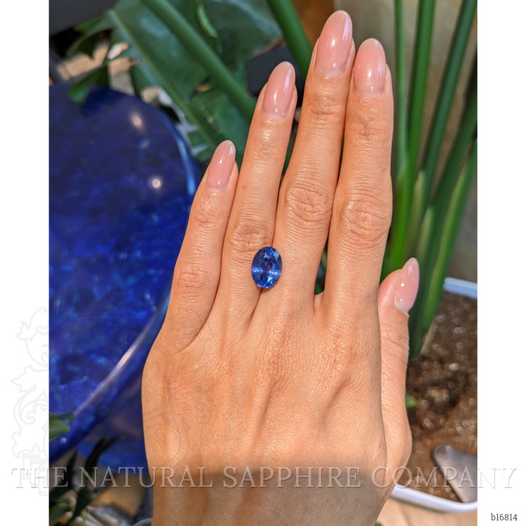 6.14 Ct. Blue Sapphire from Ceylon (Sri Lanka)