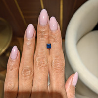 0.89 Ct. Blue Sapphire from Ceylon (Sri Lanka) Life Style