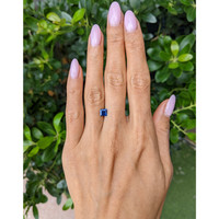 0.89 Ct. Blue Sapphire from Ceylon (Sri Lanka) Life Style