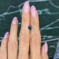 1.29 Ct. Greenish Blue Sapphire from Ceylon (Sri Lanka) Life Style