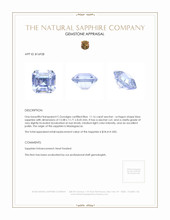 11.16 Ct. Sapphire from Madagascar Appraisal