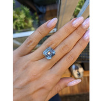 11.16 Ct. Blue Sapphire from Madagascar Life Style