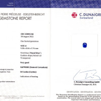 4.02 Ct. Blue Sapphire from Ceylon (Sri Lanka) Scan Report