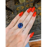14.06 Ct. Blue Sapphire from Ceylon (Sri Lanka) Life Style