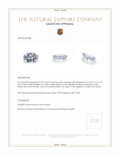 0.93 Ct. Blue Sapphire from Ceylon (Sri Lanka) Appraisal