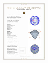 1.31 Ct. Sapphire from Ceylon (Sri Lanka) 3 D Scan Report