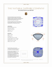 1.19 Ct. Greenish Blue Sapphire from Ceylon (Sri Lanka) 3 D Scan Report