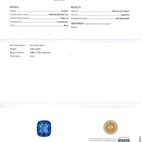 3.06 Ct. Blue Sapphire from Ceylon (Sri Lanka) Scan Report