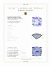 0.82 Ct. Blue Sapphire from Ceylon (Sri Lanka) 3 D Scan Report