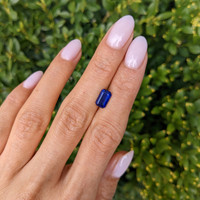 2.02 Ct. Blue Sapphire from Ceylon (Sri Lanka) Life Style