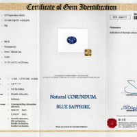 5.66 Ct. Blue Sapphire from Ceylon (Sri Lanka) Scan Report