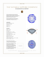 1.14 Ct. Sapphire from Ceylon (Sri Lanka) 3 D Scan Report