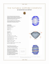 1.19 Ct. Sapphire from Ceylon (Sri Lanka) 3 D Scan Report