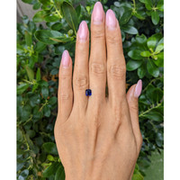 1.25 Ct. Blue Sapphire from Madagascar Life Style