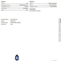 2.53 Ct. Blue Sapphire from Ceylon (Sri Lanka) Scan Report