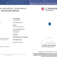 5.07 Ct. Blue Sapphire from Ceylon (Sri Lanka) Scan Report