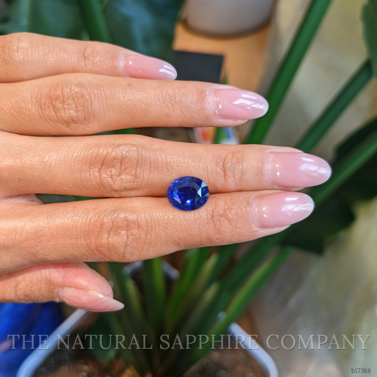 5.07 Ct. Blue Sapphire from Ceylon (Sri Lanka)