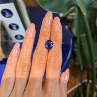 5.07 Ct. Blue Sapphire from Ceylon (Sri Lanka) Life Style