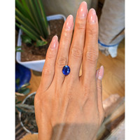 5.07 Ct. Blue Sapphire from Ceylon (Sri Lanka) Life Style
