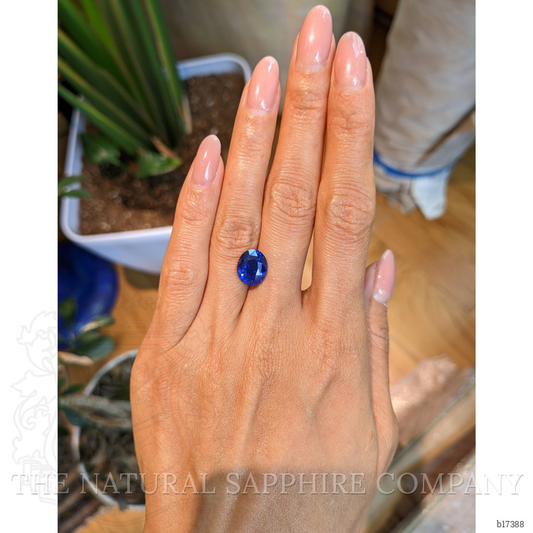 5.07 Ct. Blue Sapphire from Ceylon (Sri Lanka)