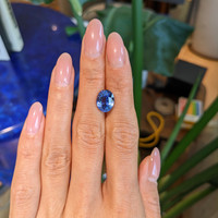 5.56 Ct. Blue Sapphire from Ceylon (Sri Lanka) Life Style