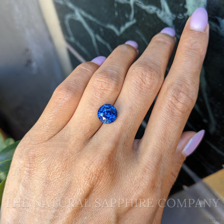 4.14 Ct. Blue Sapphire from Ceylon (Sri Lanka)