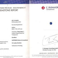 4.04 Ct. Blue Sapphire from Ceylon (Sri Lanka) Scan Report