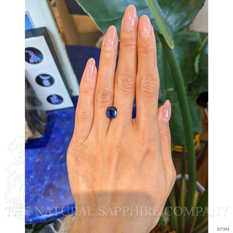 4.04 Ct. Blue Sapphire from Ceylon (Sri Lanka)