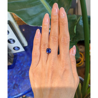 4.03 Ct. Blue Sapphire from Madagascar Life Style