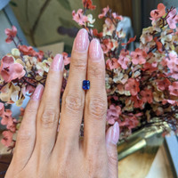 1.35 Ct. Blue Sapphire from Ceylon (Sri Lanka) Life Style