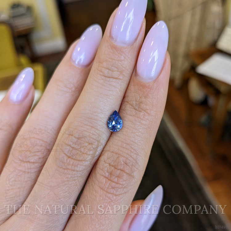 0.86 Ct. Blue Sapphire from Ceylon (Sri Lanka)