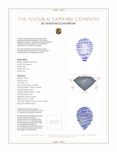 0.73 Ct. Sapphire from Ceylon (Sri Lanka) 3 D Scan Report
