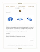 0.79 Ct. Sapphire from Ceylon (Sri Lanka) Appraisal