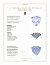 0.48 Ct. Blue Sapphire from Ceylon (Sri Lanka) 3 D Scan Report