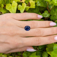 3.26 Ct. Blue Sapphire from Ceylon (Sri Lanka) Life Style