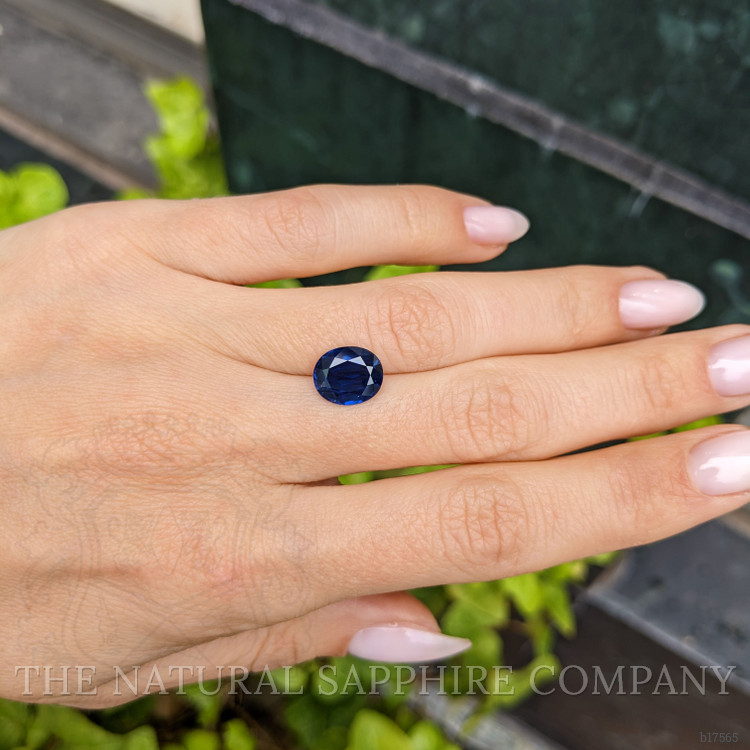 3.26 Ct. Blue Sapphire from Ceylon (Sri Lanka)