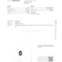 1.12 Ct. Blue Sapphire from Ethiopia Scan Report