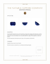2.55 Ct. Blue Sapphire from Ceylon (Sri Lanka) Appraisal
