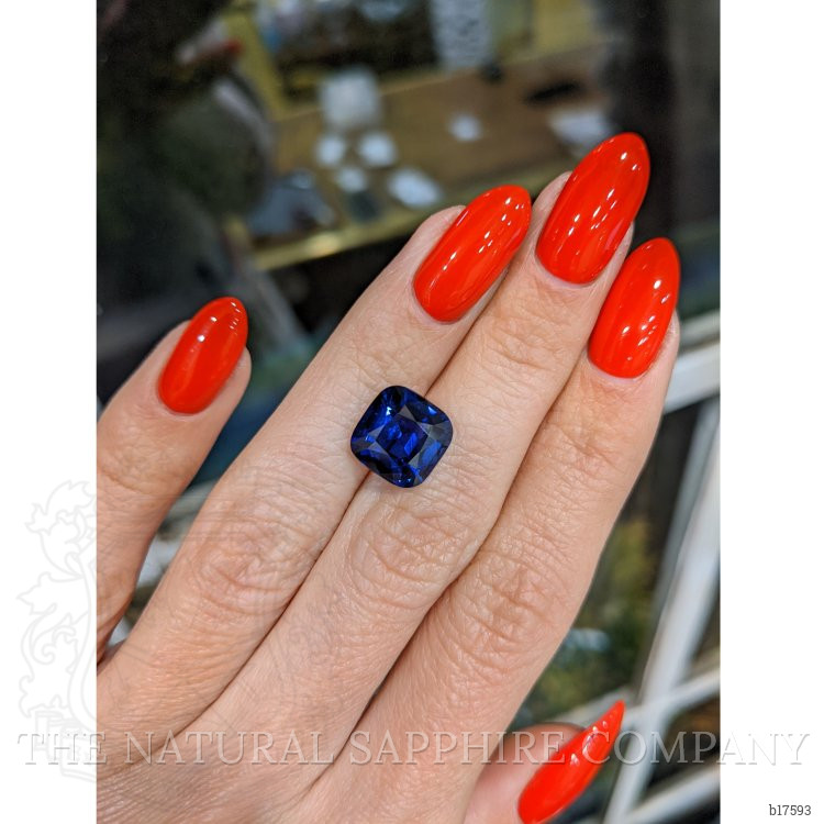 6.42 Ct. Blue Sapphire from Ceylon (Sri Lanka)
