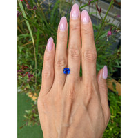 2.27 Ct. Blue Sapphire from Ceylon (Sri Lanka) Life Style