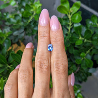 1.15 Ct. Blue Sapphire from Ceylon (Sri Lanka) Life Style