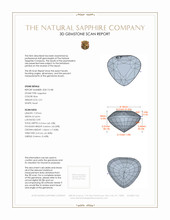 2.51 Ct. Blue Sapphire from Ceylon (Sri Lanka) 3 D Scan Report